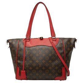 Louis Vuitton Monogram Estrella Tote Bag Braun Rot Fuschia