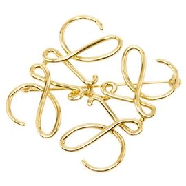 Broche Loewe Anagram bañado en oro Otro