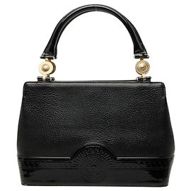 Bolsa Versace Sunburst Preto Dourado