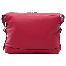 Bottega Veneta Red Leather Clutch Bag/Handbag Red