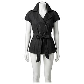 Veste courte noire Les Copains en nylon Noir