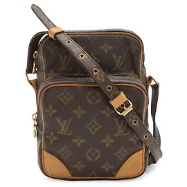 Bolso de hombro Pochette Louis Vuitton Monogram Amazon Castaño