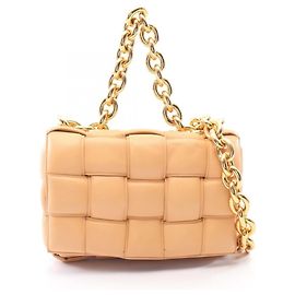 Bolsa de Ombro 2-Way The Chain Cassette Bottega Veneta Bege