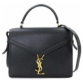 Autre Marque Saint Laurent Cassandra Medium 2-way Handbag Black