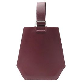 Hermès NOVA BOLSA DE MÃO HERMES STIFF CLOCHETTE BOLSA EM COURO DE BEZERRO MADAME BORDEAUX BAG Bordeaux