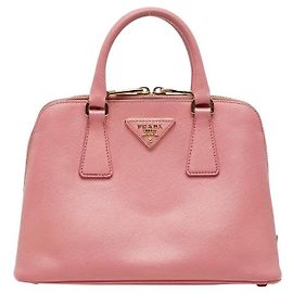 Sac à main Prada Triangle Logo Rose