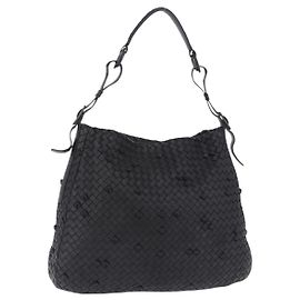 Bottega Veneta Naruto Knot Intrecciato Nappa Small Noir