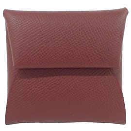 Hermès Portamonete Hermes Bastia in Rouge H Rosso