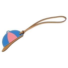 Hermès Hermes Paddock Bombe Bag Charm Argento Blu