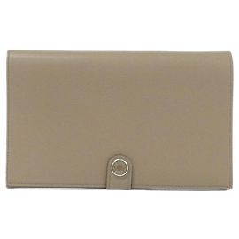 Hermès Hermes RMS Toutainman Verso 085234CK Long Bill Wallet Beige