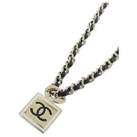 Collana in pelle Chanel AB6785 Nero Bianco