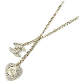 Collana Chanel AB9386 Oro e Bianca Bianco D'oro