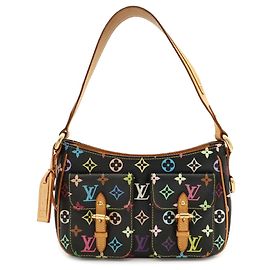 Louis Vuitton Monogram Multicolor Lodge PM Schultertasche Schwarz