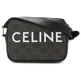 Céline Celine Triomphe Mini Shoulder Bag Pochette Dark brown