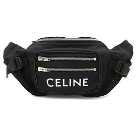 Céline Celine Medium Trekking Belt Bag Black White