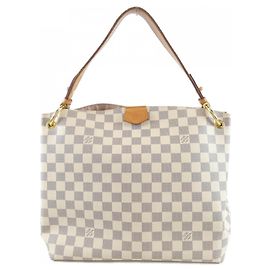 Bolso de hombro Louis Vuitton Damier Azur Graceful PM Azul