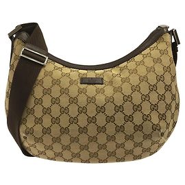 Bolsa de Ombro Gucci 181092 FTASR Bege Castanho escuro