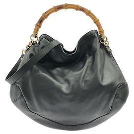 Sac à épaule Gucci 169976 en cuir noir Noir