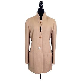 Giorgio Armani Veste en Laine Beige Beige