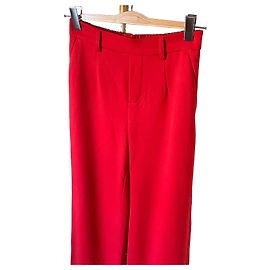 Autre Marque Pantalones anchos rojos Object Roja