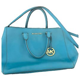 Borsa Tote Michael Kors in pelle blu Blu