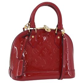 Louis Vuitton Alma Monogram Vernis BB Rot