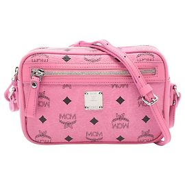 Borsa a tracolla MCM Visetos Pink Rosa