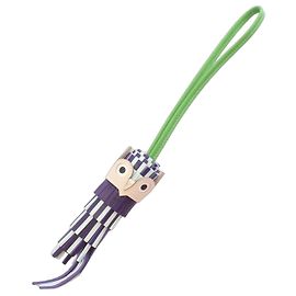 Hermès Hermes Chouette Vert Yucca Cle Charm Multicor Verde Roxo