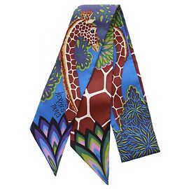 Hermès Foulard Hermes Twilly THE THREE GRACES Blu Multicolore