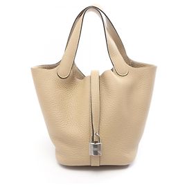 Hermès Hermes Picotin Lock PM Trench Handbag Beige