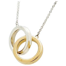 Autre Marque Collana con pendente Tiffany & Co. 1837 Interlocking Circle Argento D'oro