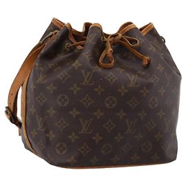 LOUIS VUITTON Bolsa de Ombro Monogram Petit Noe M42226 LV Auth 204653 Monograma