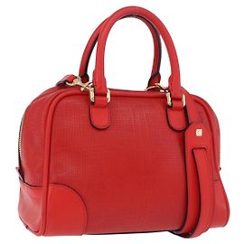 LOEWE Handtasche aus Leder 2way rot goldfarben Auth ka6204V Rot Andere