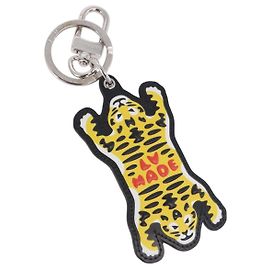 LOUIS VUITTON LV MADE Porte Cles Tiger Charm Leather Yellow MP3221 Auth ar14222M Silvery Yellow