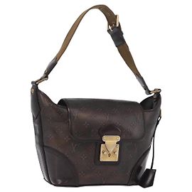 LOUIS VUITTON Monogram Bronze Serjan PM Shoulder Bag Bronze M95463 Auth ka6195V Bronze Monograma