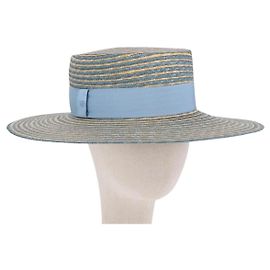 Cappello GUCCI Paglia L Azzurro Auth 203618M Blu chiaro