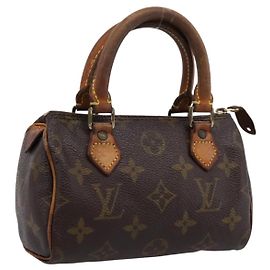 LOUIS VUITTON Monogram Mini Speedy Hand Bag M41534 LV Auth 201349 Monograma