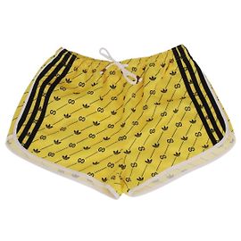 GUCCI Shorts Adidas Collaboration Hose Polyester XS Yellow Auth 202733M Gelb