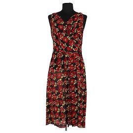 Prada Kleid aus roter Seide Rot