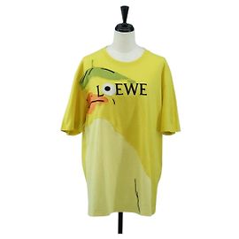 LOEWE x Studio Ghibli Spirited Away Otori-Sama T-shirt XS Yellow Auth 167592SAM Amarillo