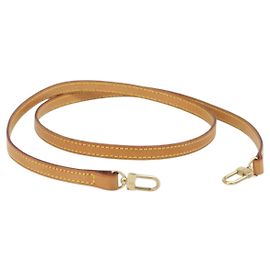 LOUIS VUITTON Nume leather Shoulder Strap Leather 44.9"" Beige LV Auth 204230A Beige