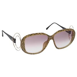Christian Dior Sonnenbrille Kunststoff Beige Goldfarben Auth ar14225V Beige Andere