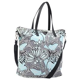 PRADA Tote Bag Nylon 2way Hellblau Silber Auth 201271A Silber Hellblau