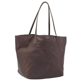 Sac Tote LOEWE en cuir marron Auth 201519 Marron