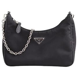 Prada Mini Re-edition 2005 bag black Black