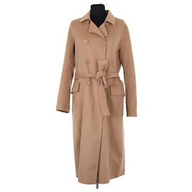 Cappotto Maje in lana camel Cammello
