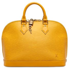 Sac à main Louis Vuitton Epi Alma PM Jaune Jaune
