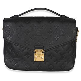 Louis Vuitton Black Monogram Empreinte Pochette Metis Noir