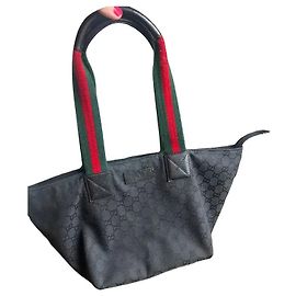 Gucci Borsa Shopper GG Supreme Tela Nera Nero