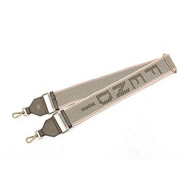 Fendi Strap You Shoulder em lona/couro rosa e branco Rosa Branco